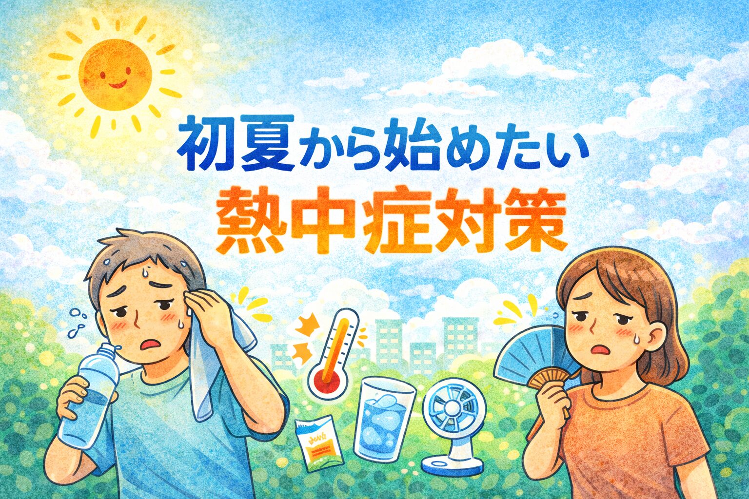 ?初夏から始めたい熱中症対策～暑くなる前の備えが大切です 